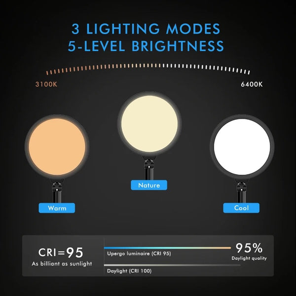 Thingy Club 360 Swivel Monitor and Laptop Arm VESA Mount with LED Lamp for Working Gaming, Desktop Computer Laptop Arm Stand