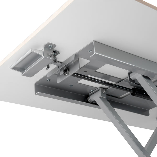 ThingyClub Standing Desk Converter Height Adjustable Sit to Stand fits Laptop and Monitor, 765 x 51 mm working surface, 55~430mm Adjust Height, Load up to 11.3 KG (ID-30))