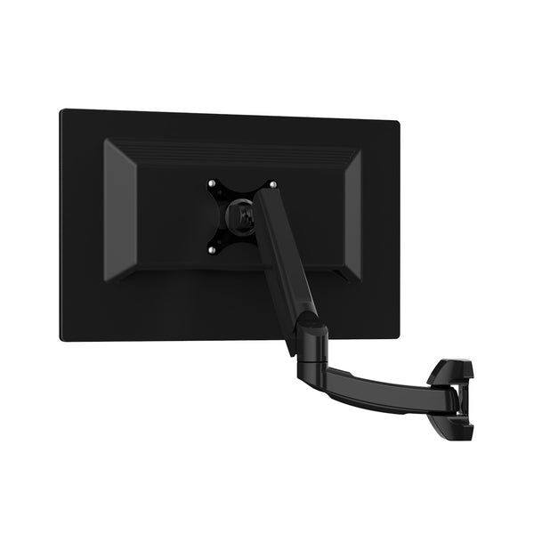 ThingyClub Gas Powered Single LCD LED Wall Mount Arm Monitor Stand Bracket with Tilt and Swivel (Tilt -90°/+85°|Swivel 180°|Rotate 360°)