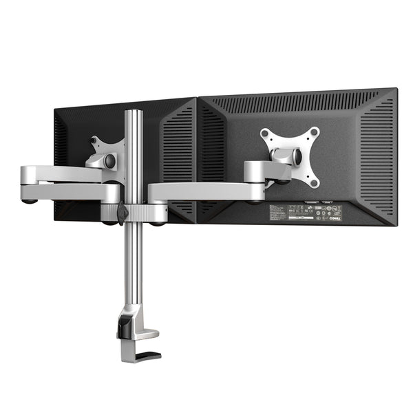 ThingyClub Adjustable Double Twin Monitor Desk Mount Bracket stand (Dual Long Arm)
