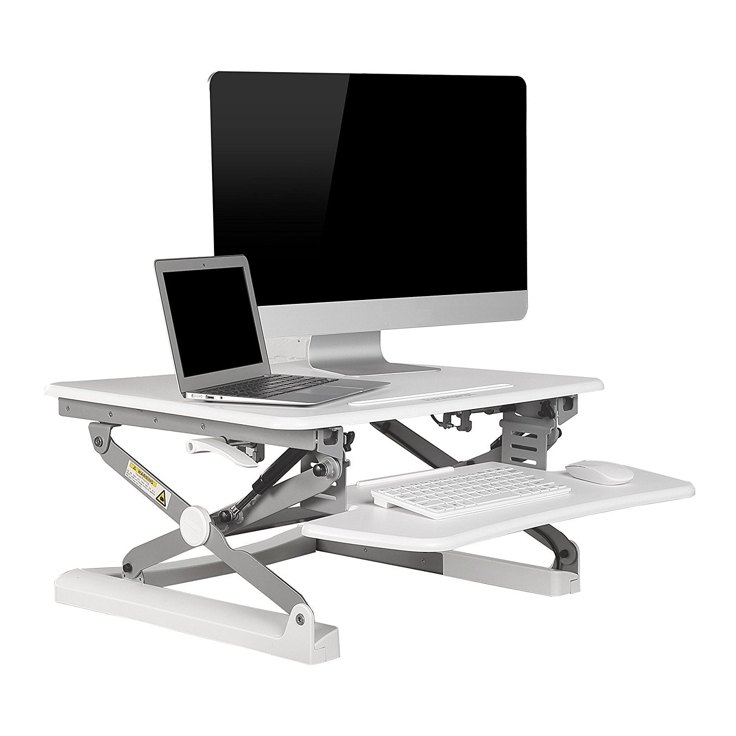 Think Desk ThingyClub Standing Desk Converter Height Adjustable Sit to Stand fits ...