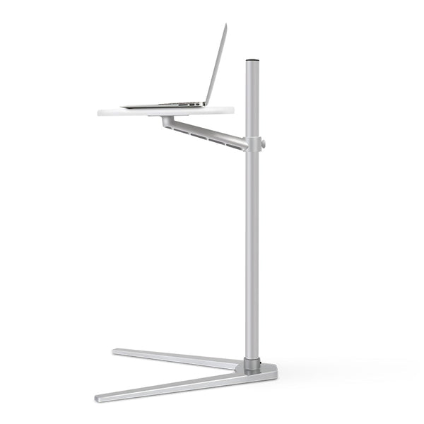 Thingy Club Overbed Table Stand, Height Adjustable Tray Side Table for Bed or Sofa Laptop Desk (REFURBISHED)