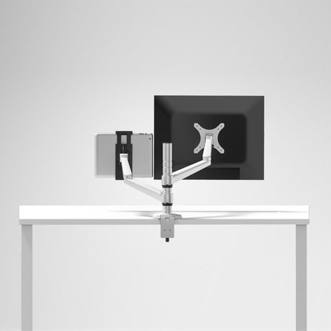 Adjustable Tablet & Monitor Dual Desk Mount Bracket
