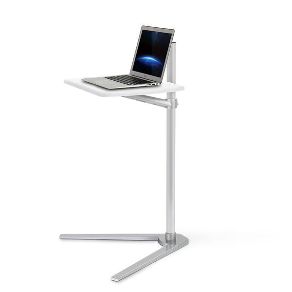 Thingy Club Overbed Table Stand, Height Adjustable Tray Side Table for Bed or Sofa Laptop Desk (REFURBISHED)