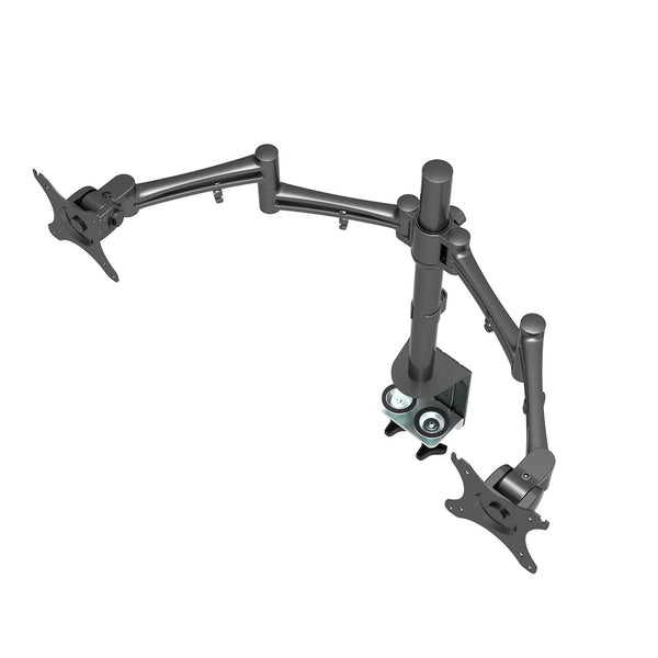ThingyClub Full Motion Computer Monitor Arm Desktop Mount Stand Workstation Support Bracket Holder (Dual Monitor)