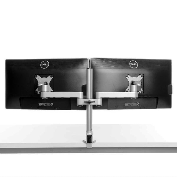 ThingyClub Adjustable Double Twin Monitor Desk Mount Bracket stand (Dual Long Arm)