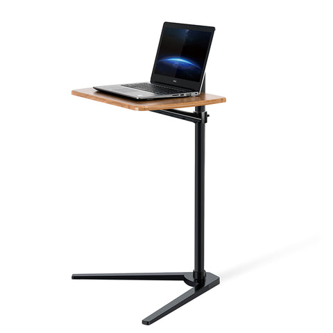 Thingy Club Overbed Table Stand, Height Adjustable Tray Side Table for Bed or Sofa Laptop Desk