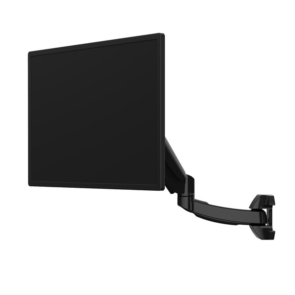 ThingyClub Gas Powered Single LCD LED Wall Mount Arm Monitor Stand Bracket with Tilt and Swivel (Tilt -90°/+85°|Swivel 180°|Rotate 360°)