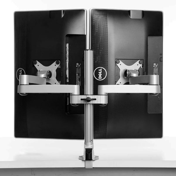 ThingyClub Adjustable Double Twin Monitor Desk Mount Bracket stand (Dual Long Arm)