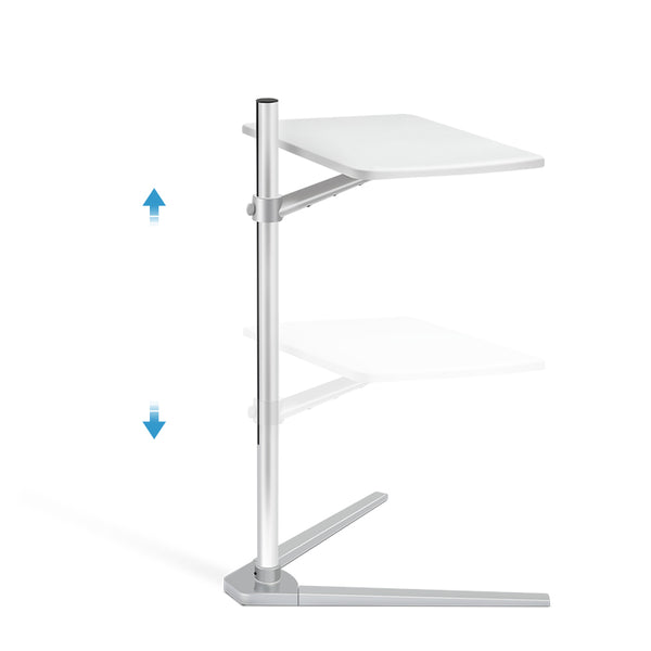 Thingy Club Overbed Table Stand, Height Adjustable Tray Side Table for Bed or Sofa Laptop Desk