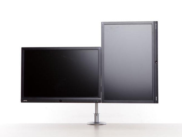 ThingyClub D200 Gas Spring Universal Double Twin LCD LED Desk Mount Monitor Arm Stand Bracket with Tilt and Swivel