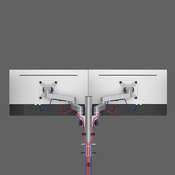 Thingy Club Monitor Desk Mount Bracket stand Arm for 10"-30" LCD LED Screens, Max VESA 100x100mm up to 8kg(17.6lbs) Weight Capacity (Dual Long Arm-New)