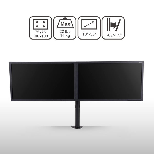 ThingyClub Full Motion Computer Monitor Arm Desktop Mount Stand Workstation Support Bracket Holder (Dual Monitor)