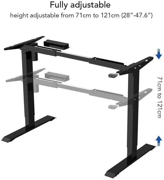 Thingy Club Electric Height Adjustable Home Office Sit Stand Up Base Home Office Stand up Desk Frame