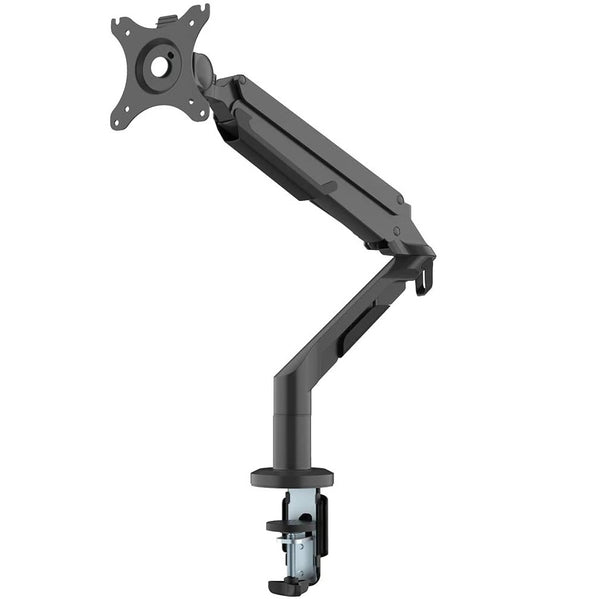 ThingyClub® Single Gas Spring LCD Arm Desk VESA Bracket & Monitor Arm Stand for 10"-27" Screens: Tilt up 90° /down 85°, Swivel left/right 180°, 360° Rotation
