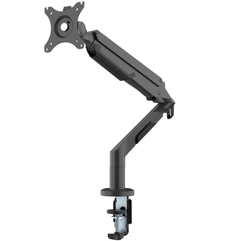 ThingyClub® Single Gas Spring LCD Arm Desk VESA Bracket & Monitor Arm Stand for 10"-27" Screens: Tilt up 90° /down 85°, Swivel left/right 180°, 360° Rotation