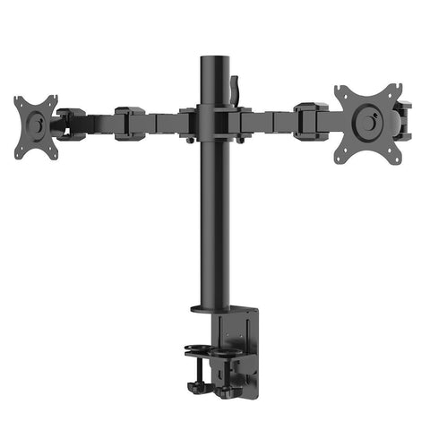 ThingyClub Adjustable Steel Double Twin LCD LED Desk Mount Monitor Arm Stand