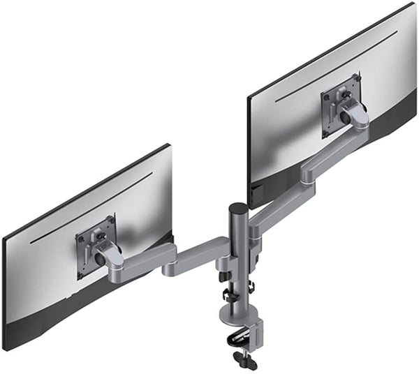 Thingy Club Monitor Desk Mount Bracket stand Arm for 10"-30" LCD LED Screens, Max VESA 100x100mm up to 8kg(17.6lbs) Weight Capacity (Dual Long Arm-New)
