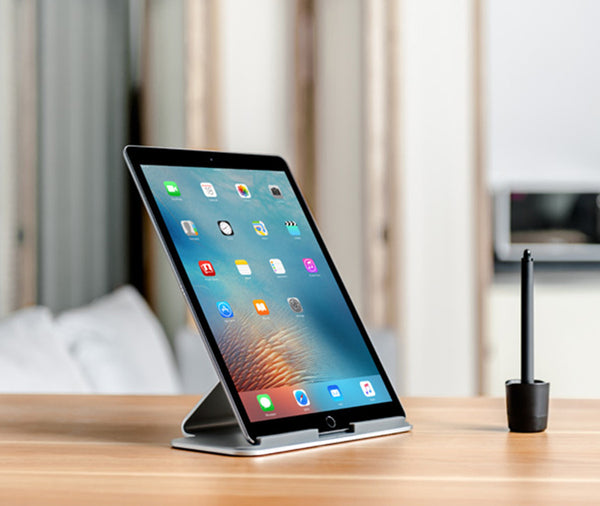 Ultimate Aluminum Desktop Stand for Apple iPad Pro, Surface Pro and other 7''-13'' Tablets