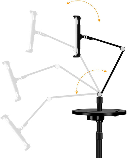9Z Tablet Floor Stand, Holder for iPad,Applicable to3.5~6inch Smart Phone and 7~10 inch Tablet Such as iPad, iPhone X, iPad Pro,iPad Mini, iPad Air 1-2 / iPad 2-4
