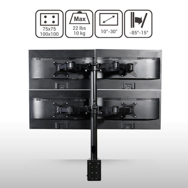 ThingyClub Adjustable Quadruple LCD/LED Monitor Desk Mount