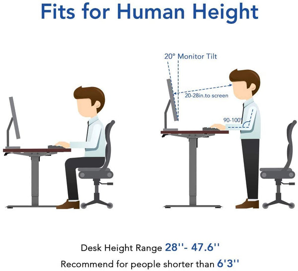 Thingy Club Electric Height Adjustable Home Office Sit Stand Up Base Home Office Stand up Desk Frame