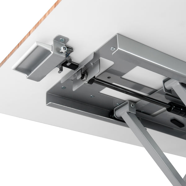 ThingyClub Standing Desk Converter Height Adjustable Sit to Stand fits Laptop and Monitor, 765 x 51 mm working surface, 55~430mm Adjust Height, Load up to 11.3 KG (ID-30))