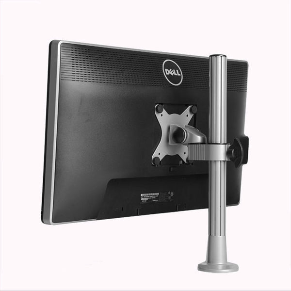 ThingyClub Monitor Desk Mount Bracket stand Arm for 10"-30" LCD LED Screens, Max VESA 100x100mm up to 8kg(17.6lbs) Weight Capacity (Single-No Arm)