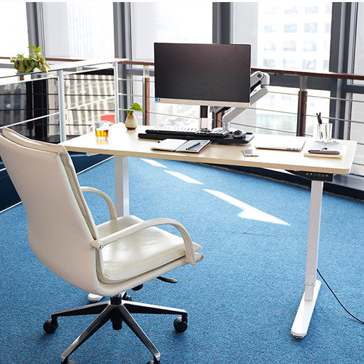 Thingy Club E2B Height Adjustable Electric Standing Desk Frame Only , Solid Steel Stand Up Desk with Automatic Memory Smart Keypad (Black)