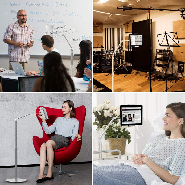 9Z Tablet Floor Stand, Holder for iPad,Applicable to3.5~6inch Smart Phone and 7~10 inch Tablet Such as iPad, iPhone X, iPad Pro,iPad Mini, iPad Air 1-2 / iPad 2-4