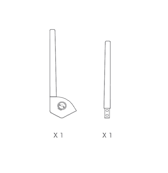 UP8T- Accessory - Adjustable Floor Mount Support