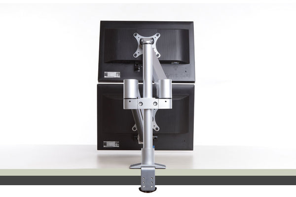 ThingyClub D200 Gas Spring Universal Double Twin LCD LED Desk Mount Monitor Arm Stand Bracket with Tilt and Swivel