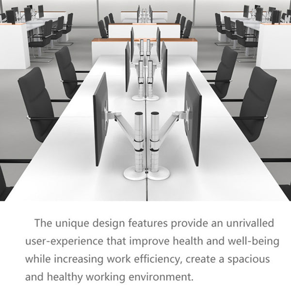 Adjustable Laptop & Monitor Dual Desk Mount Bracket