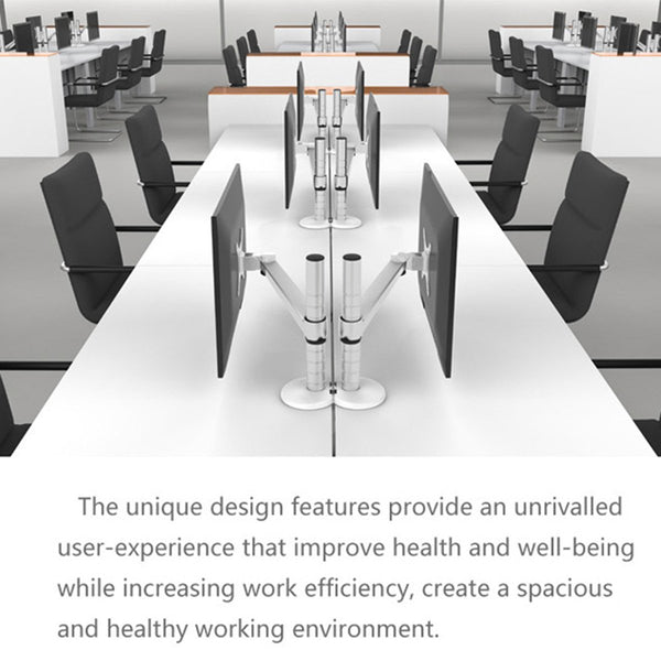 Adjustable Laptop & Monitor Dual Desk Mount Bracket (REFURBISHED)