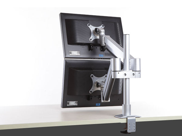 ThingyClub D200 Gas Spring Universal Double Twin LCD LED Desk Mount Monitor Arm Stand Bracket with Tilt and Swivel