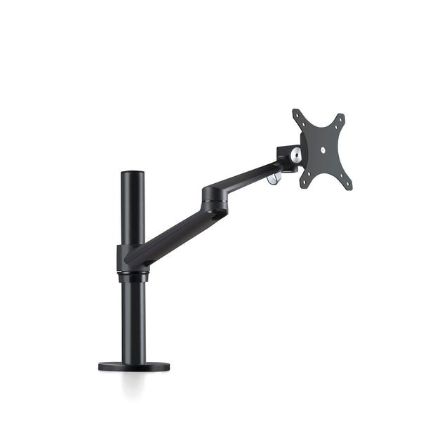 ThingyClub® Single LCD Arm Desk VESA Bracket & Monitor Arm Stand for 10"-27" Screens: Tilt up 90° /down 85°, Swivel left / right 180°, 360° Rotation (Silver, Black)
