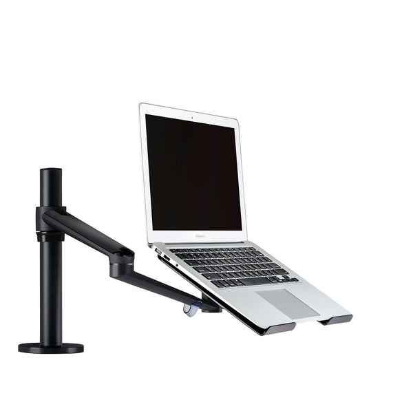 ThingyClub® Adjustable Aluminium Universal 2 in 1 Single Laptop Notebook or Tablet Desk Mount Arm Stand Bracket with Tilt and Swivel (REFURBISHED)