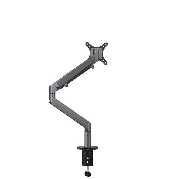 ThingyClub Single Gas Spring LCD Arm Desk VESA Bracket & Monitor Arm Stand for 10"-27" Screens: Tilt up 90°/down 85°, Swivel left/right 180°, 360° Rotation