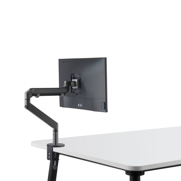 ThingyClub Single Gas Spring LCD Arm Desk VESA Bracket & Monitor Arm Stand for 10"-27" Screens: Tilt up 90°/down 85°, Swivel left/right 180°, 360° Rotation (REFURBISHED)