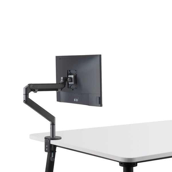 ThingyClub Single Gas Spring LCD Arm Desk VESA Bracket & Monitor Arm Stand for 10"-27" Screens: Tilt up 90°/down 85°, Swivel left/right 180°, 360° Rotation
