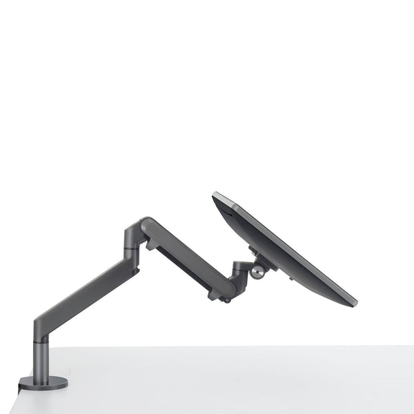 ThingyClub Single Gas Spring LCD Arm Desk VESA Bracket & Monitor Arm Stand for 10"-27" Screens: Tilt up 90°/down 85°, Swivel left/right 180°, 360° Rotation (REFURBISHED)