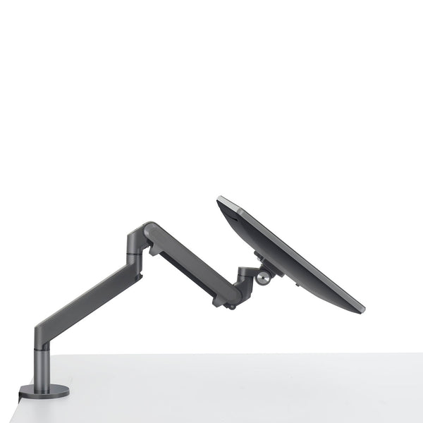 ThingyClub Single Gas Spring LCD Arm Desk VESA Bracket & Monitor Arm Stand for 10"-27" Screens: Tilt up 90°/down 85°, Swivel left/right 180°, 360° Rotation
