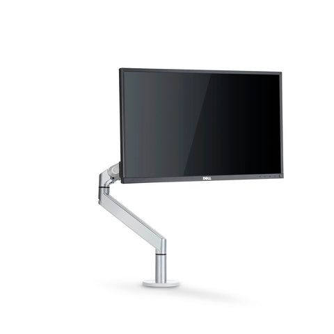 ThingyClub Single Gas Spring LCD Arm Desk VESA Bracket & Monitor Arm Stand for 10"-27" Screens: Tilt up 90°/down 85°, Swivel left/right 180°, 360° Rotation (REFURBISHED)