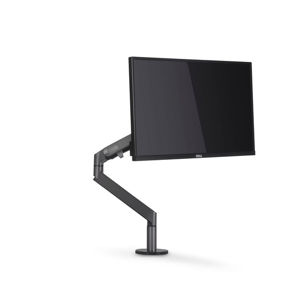 ThingyClub Single Gas Spring LCD Arm Desk VESA Bracket & Monitor Arm Stand for 10"-27" Screens: Tilt up 90°/down 85°, Swivel left/right 180°, 360° Rotation (REFURBISHED)