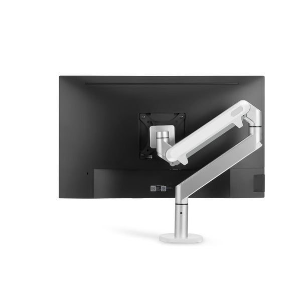 ThingyClub Single Gas Spring LCD Arm Desk VESA Bracket & Monitor Arm Stand for 10"-27" Screens: Tilt up 90°/down 85°, Swivel left/right 180°, 360° Rotation