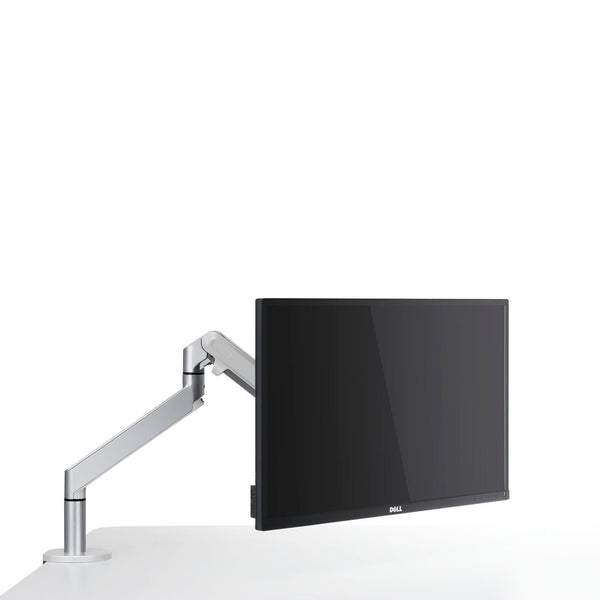 ThingyClub Single Gas Spring LCD Arm Desk VESA Bracket & Monitor Arm Stand for 10"-27" Screens: Tilt up 90°/down 85°, Swivel left/right 180°, 360° Rotation (REFURBISHED)