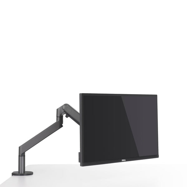 ThingyClub Single Gas Spring LCD Arm Desk VESA Bracket & Monitor Arm Stand for 10"-27" Screens: Tilt up 90°/down 85°, Swivel left/right 180°, 360° Rotation