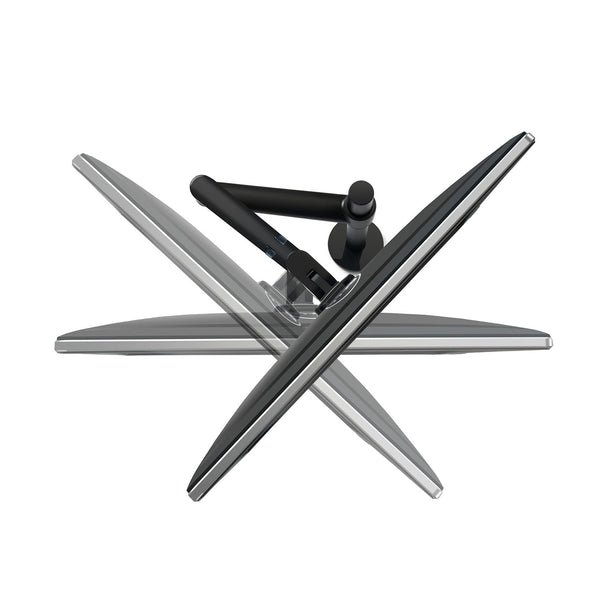 ThingyClub® Single LCD Arm Desk VESA Bracket & Monitor Arm Stand for 10"-27" Screens: Tilt up 90° /down 85°, Swivel left / right 180°, 360° Rotation (Silver, Black)