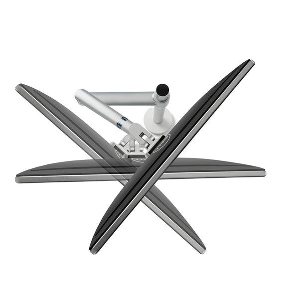 ThingyClub® Single LCD Arm Desk VESA Bracket & Monitor Arm Stand for 10"-27" Screens: Tilt up 90° /down 85°, Swivel left / right 180°, 360° Rotation (Silver, Black)