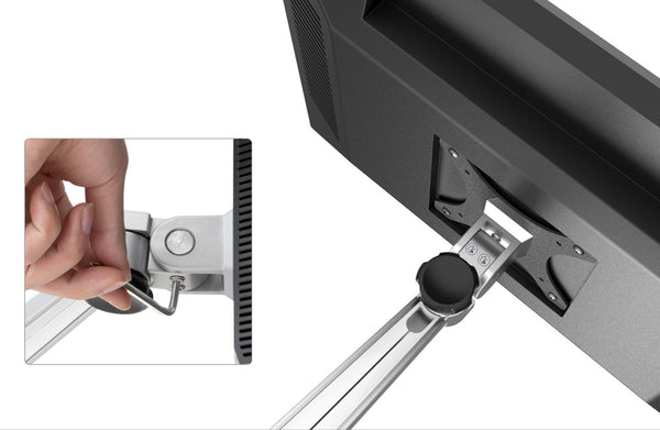 ThingyClub Adjustable Aluminium Universal Dual LCD LED Desk 10"-27" Mount Arm Monitor Stand Bracket